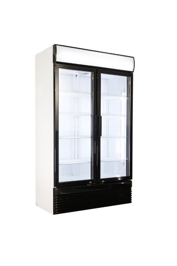 KOELKAST 2 GLASDEUREN 750 liter g455 1390 1392