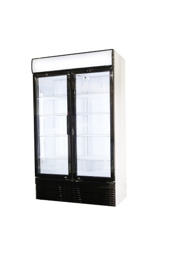 KOELKAST 2 GLASDEUREN 750 liter g455 1390 1392b