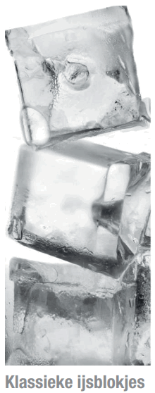 Klassieke ijsblokjes