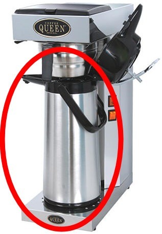 Koffiekan thermoskan isoleerkan