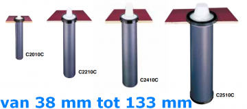 Kunststof inbouwverdelers voor bekers