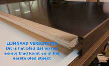 Lijmnaad verbinding bovenblad 0