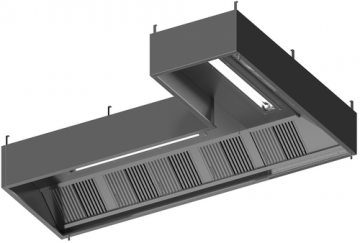 Maatwerk afzuigkap in de hoek