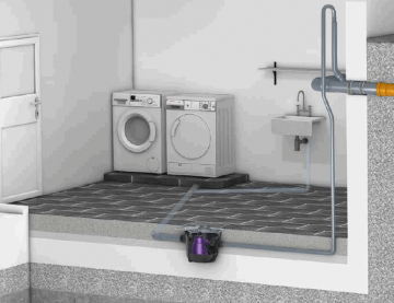 Minilift s vloerinbouw in keldervloer