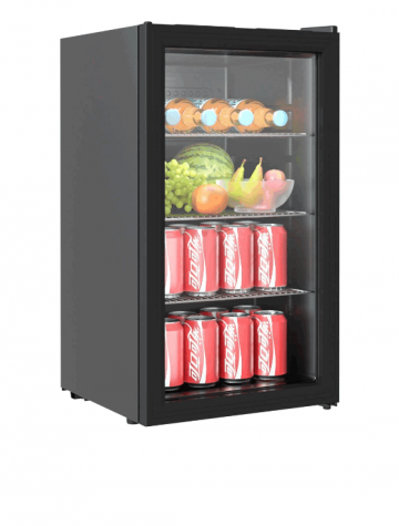 Mooi klein koelkastje met glasdeur 80l 1