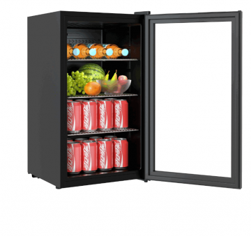 Mooi klein koelkastje met glasdeur 80l 2