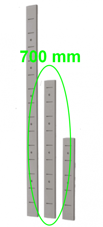 Muurmontage strip 700 mm