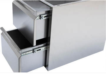 Neutrale rvs ladeblok   2 lades3