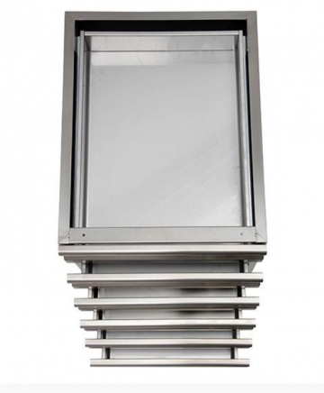 Neutrale rvs ladeblok   6 lades2