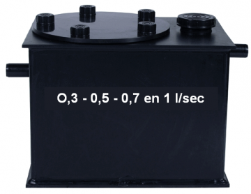 Onderbouw rechthoekige kleine vetafscheider