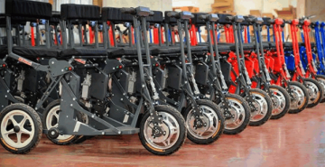 R30 opvouwbare scooters in de fabriek
