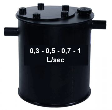 Ronde onderbouw kleine vetafscheider