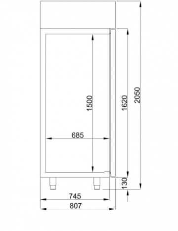 Rvs koelkast 74895000 4