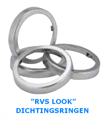 Rvs look dichtingsringen