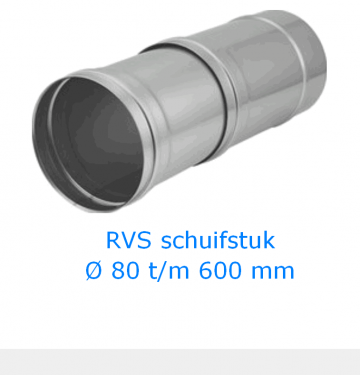 Rvs schuifstuk