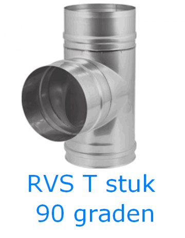 Rvs t stuk 90 graden