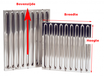 Rvs vetvangfilter afzuigkap filter
