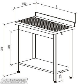 Rvs20tafel20met20lekrooster20afdruiprooster20t