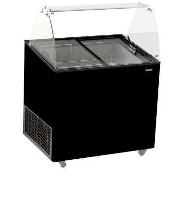 Schepijsvitrine corsica zwart 6x5 ltr  1