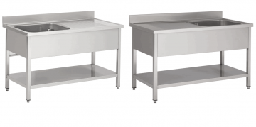 Spoeltafel g333 line spoelbak links en rechts