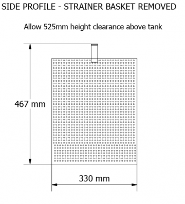 St23 grofvuifilter voor afvalwater mandje