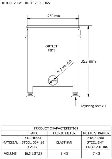 St4 uitlaatzijde koffie en afvalfilter 0