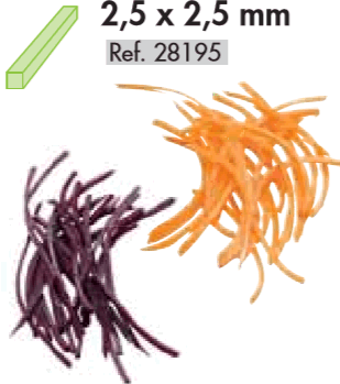 Staafjes 25x25 mm