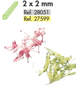 Staafjes 2x2 mm