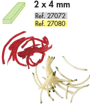 Staafjes 2x4 mm