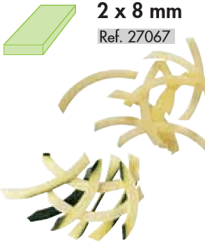 Staafjes 2x8 mm