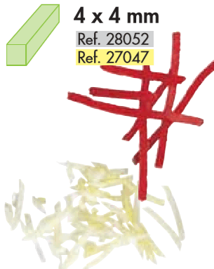 Staafjes 4x4 mm