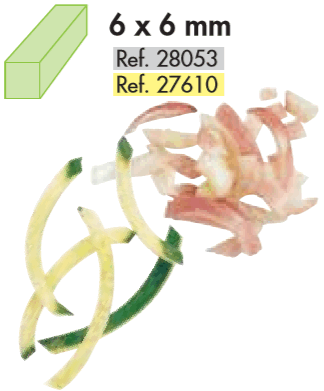 Staafjes 6x6 mm