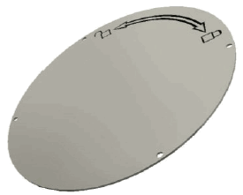 Strainer cap front plate ggx