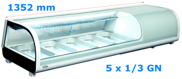 Suschi display vitrine 5 x 1 3