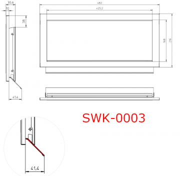 Swk 0003 afvalklep rvs tekening