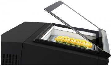 Tafelmodel schepijsvitrine wit g29230010 klep