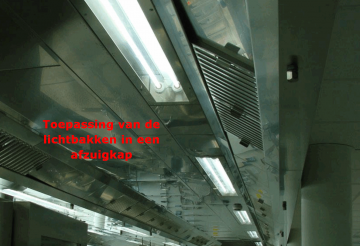 Toepassing van de lichtbakken in een afzuigkap 0