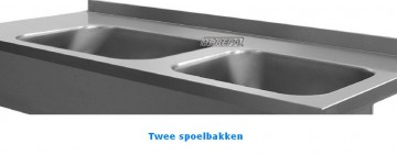 Twee spoelbakken