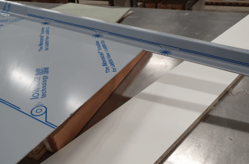 Uitsparing voor de onderlijming