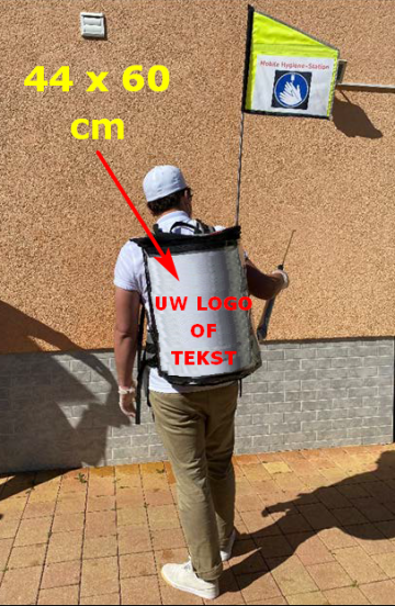 Uw logo of tekst op de rugzak 0