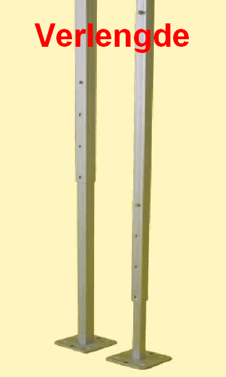 Verlengde binnen poten voor de tent