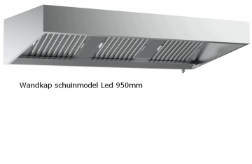 Wandkap schuinmodel led 950mm