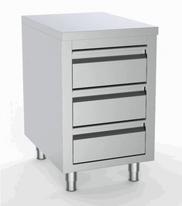 Werkblad met 3 lades