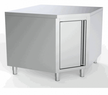 Werktafel hoek met deur 1000 1000 voor 700mm tafels glad blad