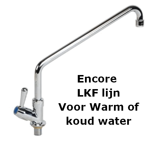 Enkele kraan warm of koud water - Encore - Saniguard - HORESHOP