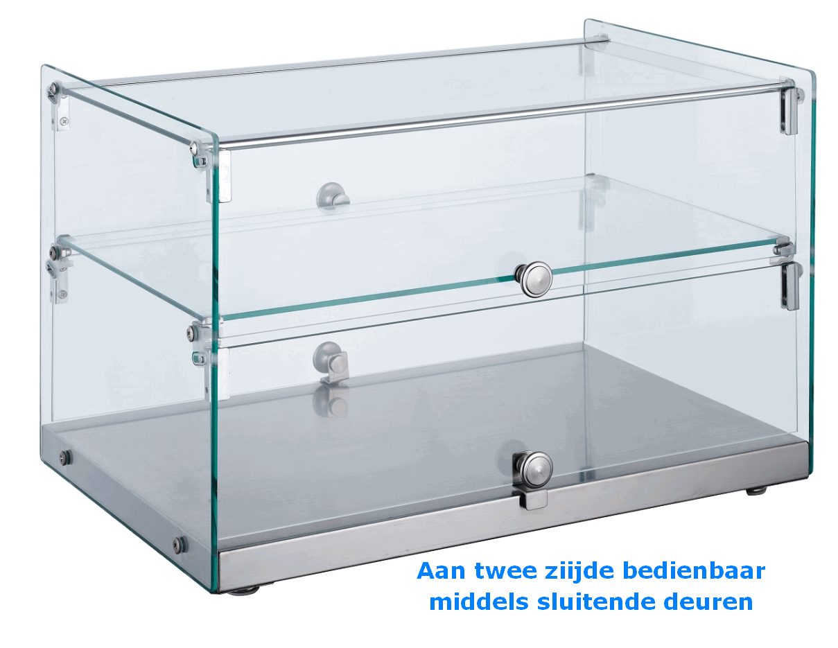 Glazen vitrine voor op de toonbank Buffet - HORESHOP