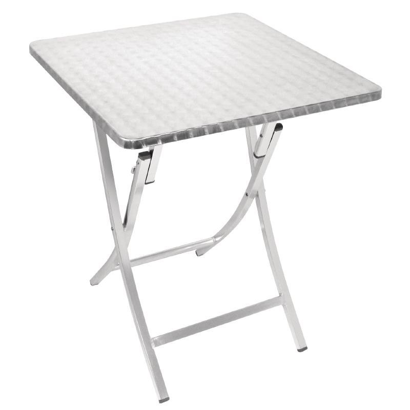 Aluminium bistrotafel vierkant 60cm Bolero RVS tafels - HORESHOP